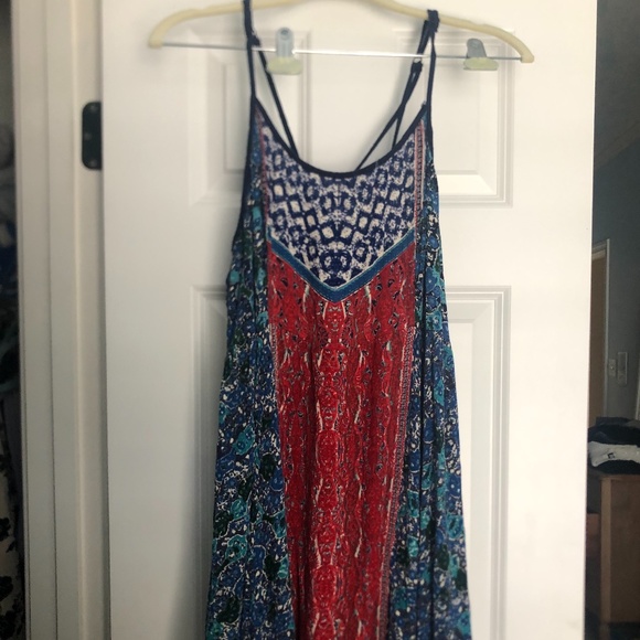 Multicolored Asymetrical Dress - Picture 1 of 3